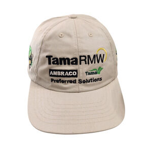 Tama‎ RMW Hat Men's Adjustable Tan Cotton Farming Tractor Embroidered